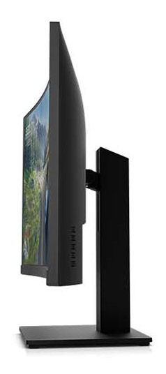 A monitor facing left